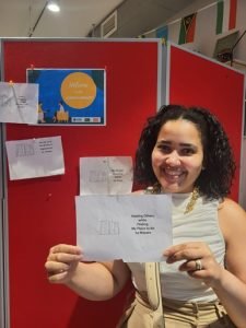 Our friend, a mental health professional from Brazil volunteered to be one of the first “books”.